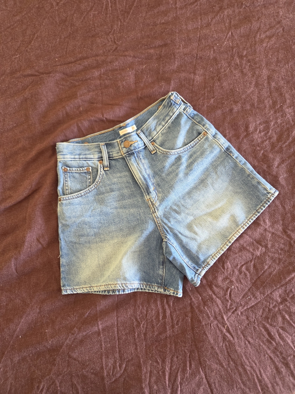 Cinch Light Blue Denim Shorts